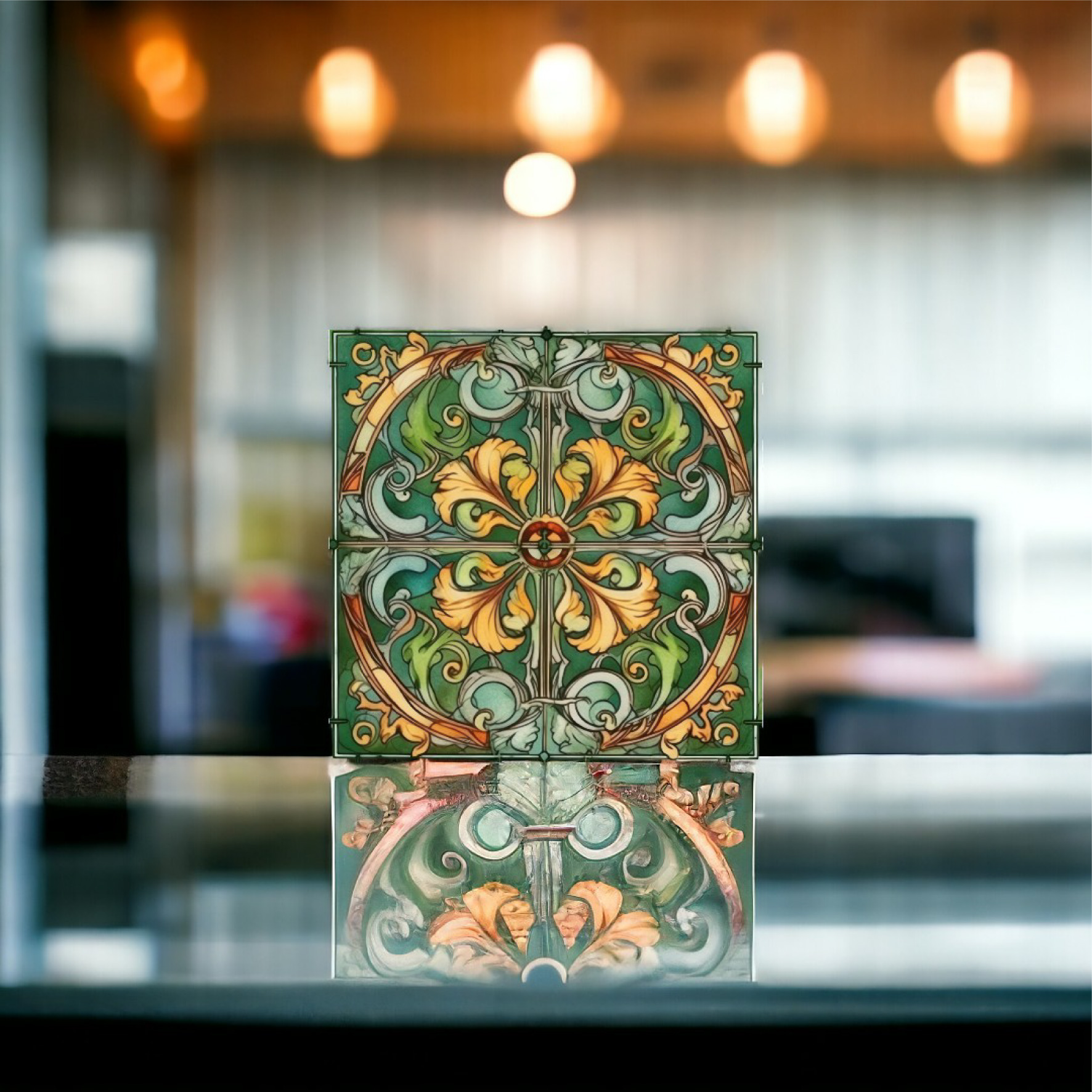 Art nouveau modell 4 Kakeldekor