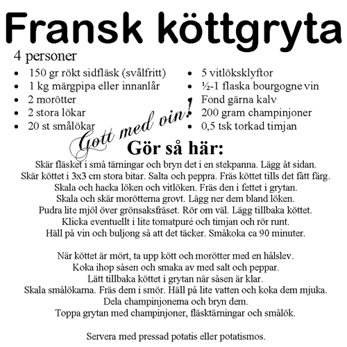 Fransk köttgryta