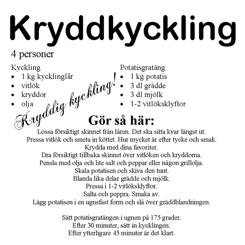 Kryddkyckling