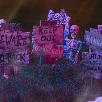 Beware 3-pack Halloween-skyltar