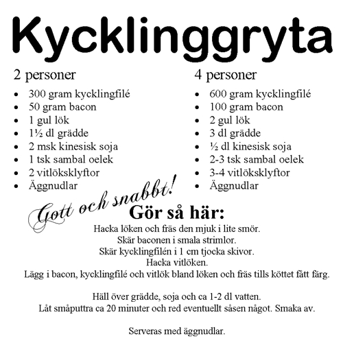 Kycklinggryta