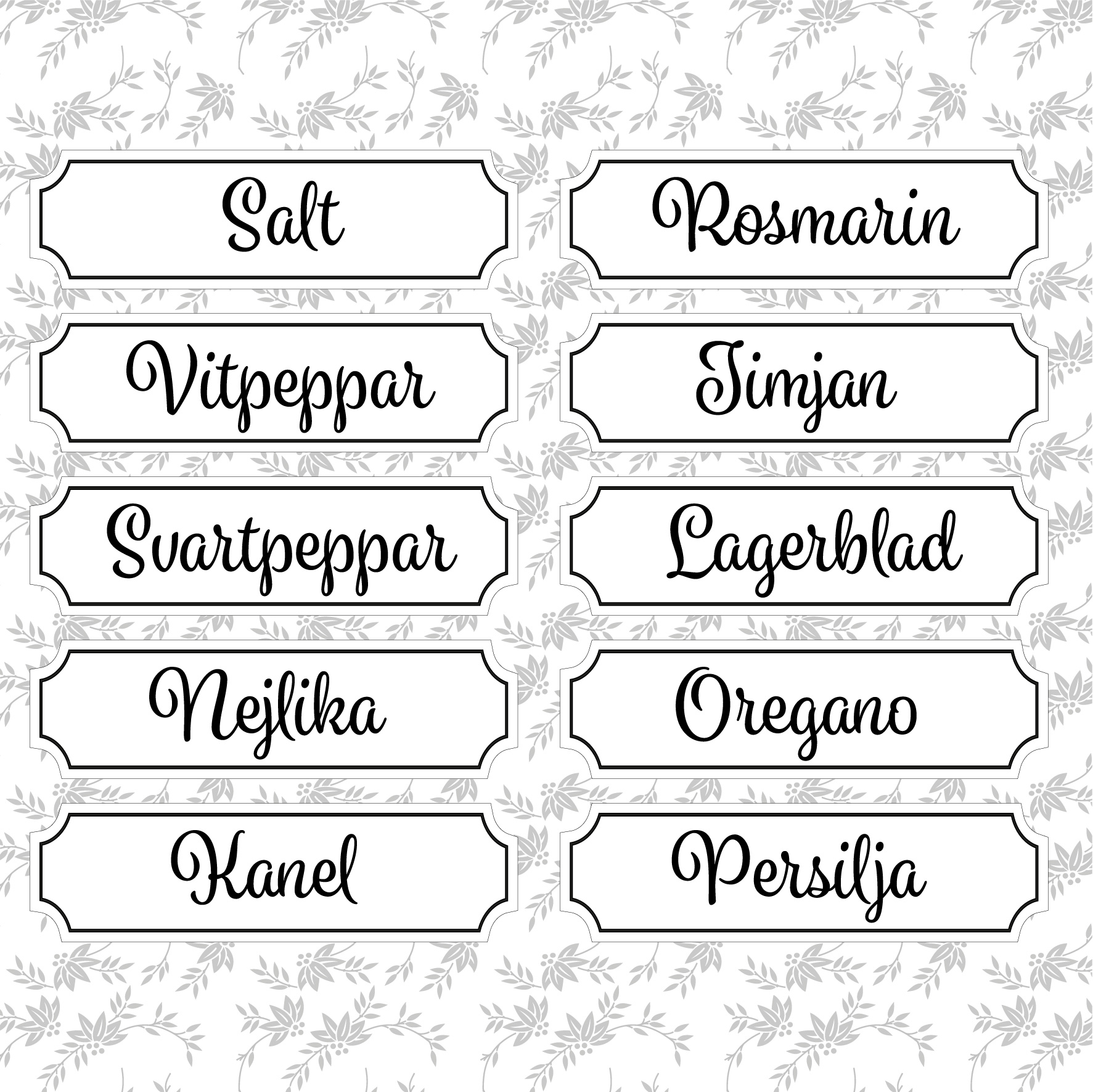 Etikett egen text 10-pack  - 2