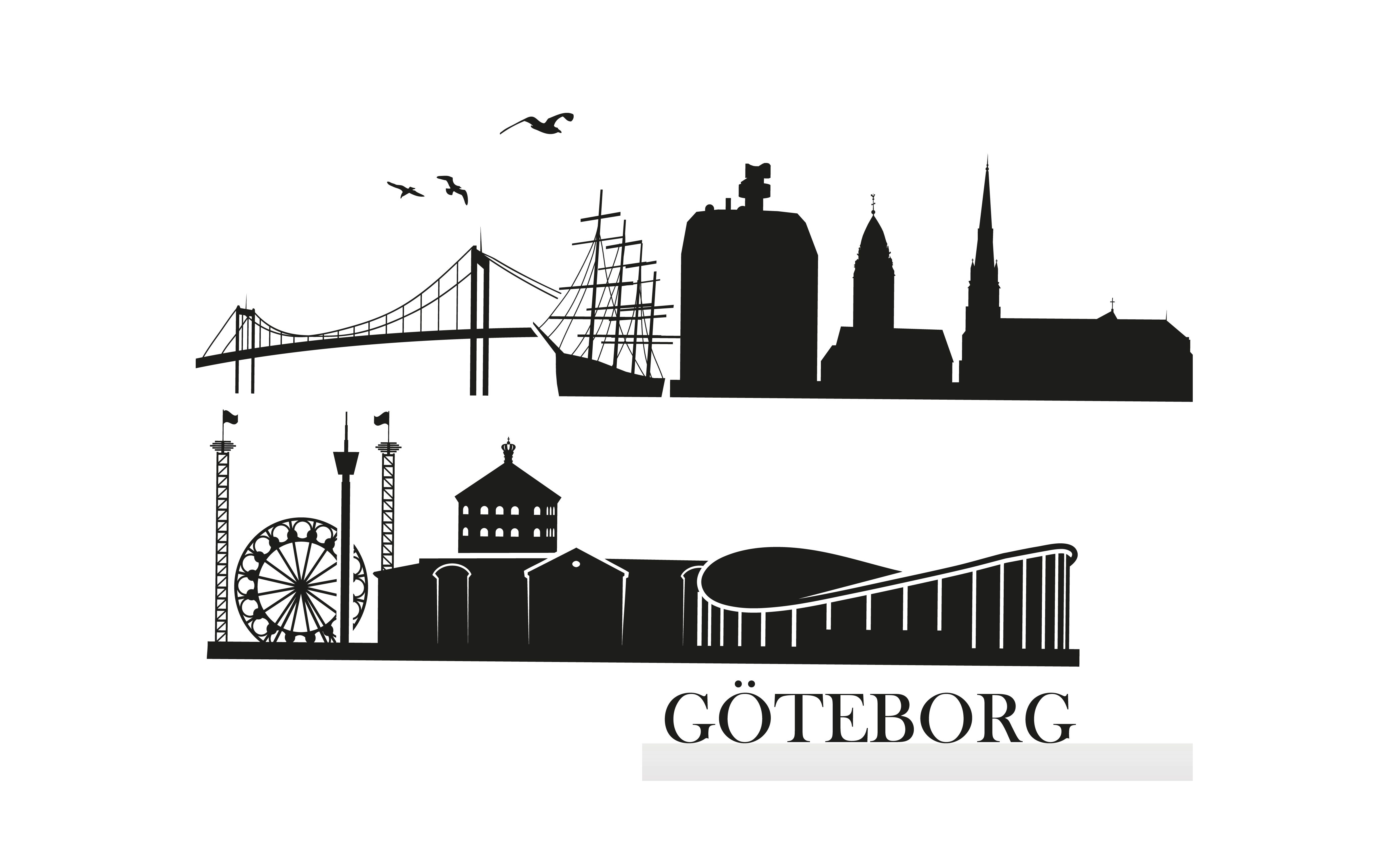 Göteborgs stad Väggdekor Stor - 2