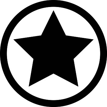 Stjärna i cirkel Väggdekor
