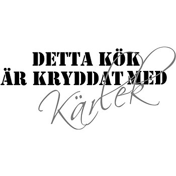 Detta kök är kryddat Väggord