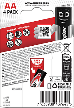 ENERGIZER MAX AA 4-Pack