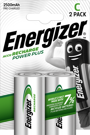 ENERGIZER® RECHARGE POWER PLUS - C - 2-pack