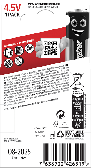 Energizer MAX  - 4,5V - 1-pack - 2