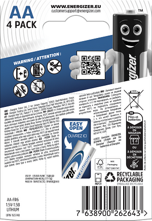 Energizer® Ultimate Lithium™ - AA batterier - 4-pack - 2
