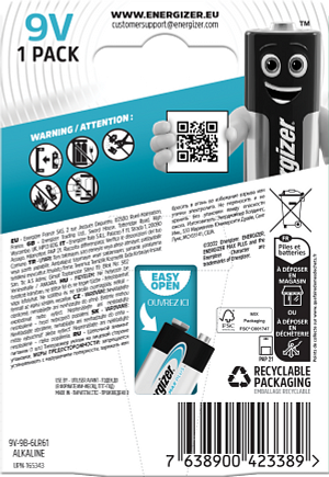 ENERGIZER MAX PLUS 9V 1-PACK - 2