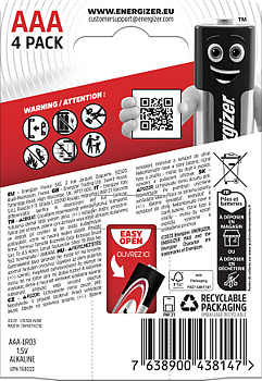 ENERGIZER MAX AAA 4-PACK