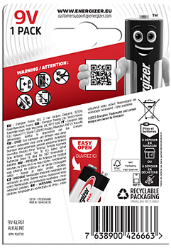 ENERGIZER MAX 9V - 1-pack