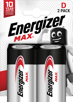 ENERGIZER MAX D 2-PACK