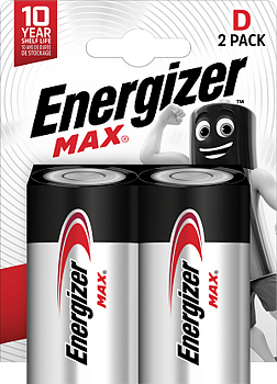 ENERGIZER MAX D 2-PACK