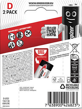 ENERGIZER MAX D 2-PACK
