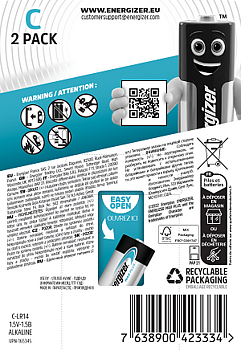 ENERGIZER MAX PLUS C 2-PACK