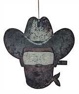 Metallskylt "Cowboy"