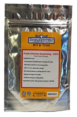 Sucklebusters Chorizo Seasoning HOT 125 gr