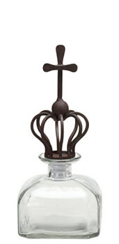 Glasflaska med kronkork, 22,5 cm