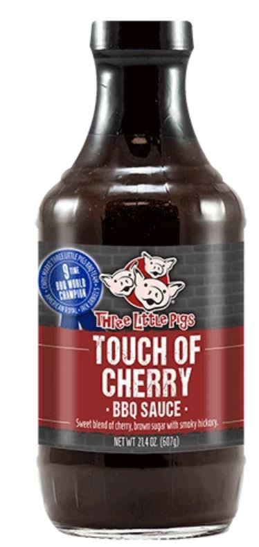 Three little pigs. Touch of cherry bbq sauce 607 gr.