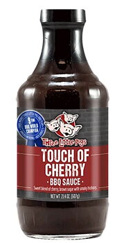 Three little pigs. Touch of cherry bbq sauce 607 gr.