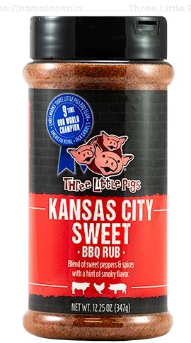 Three little pigs Kansas City Sweet rub 347 gr