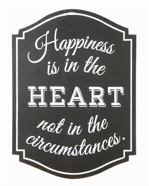 Väggskylt "Happiness"