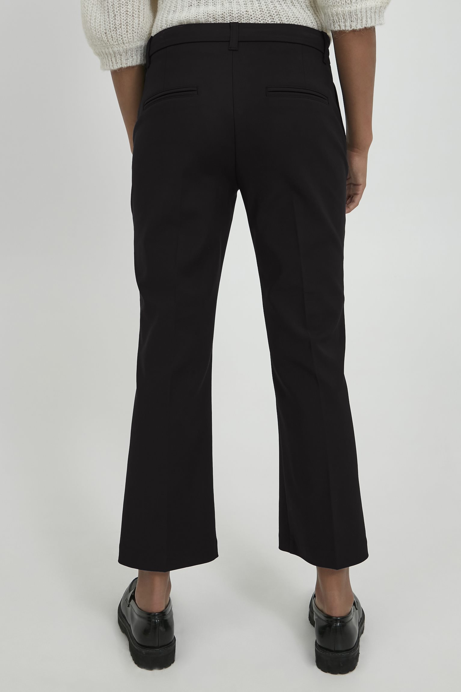 PZBINDY HW Pant Kickflared Leg Black beauty