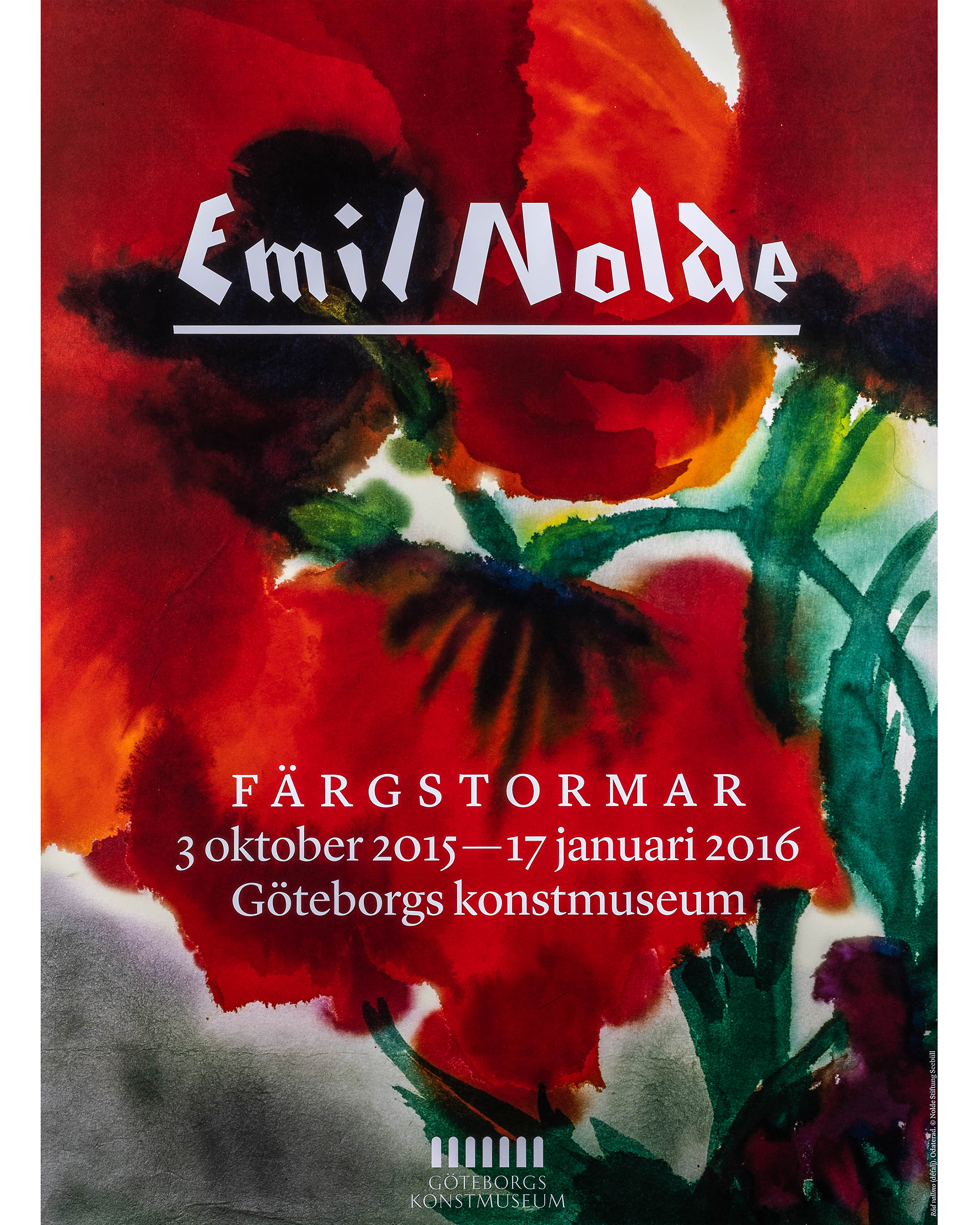 Utställningsaffisch, Emil Nolde (röd) - 2