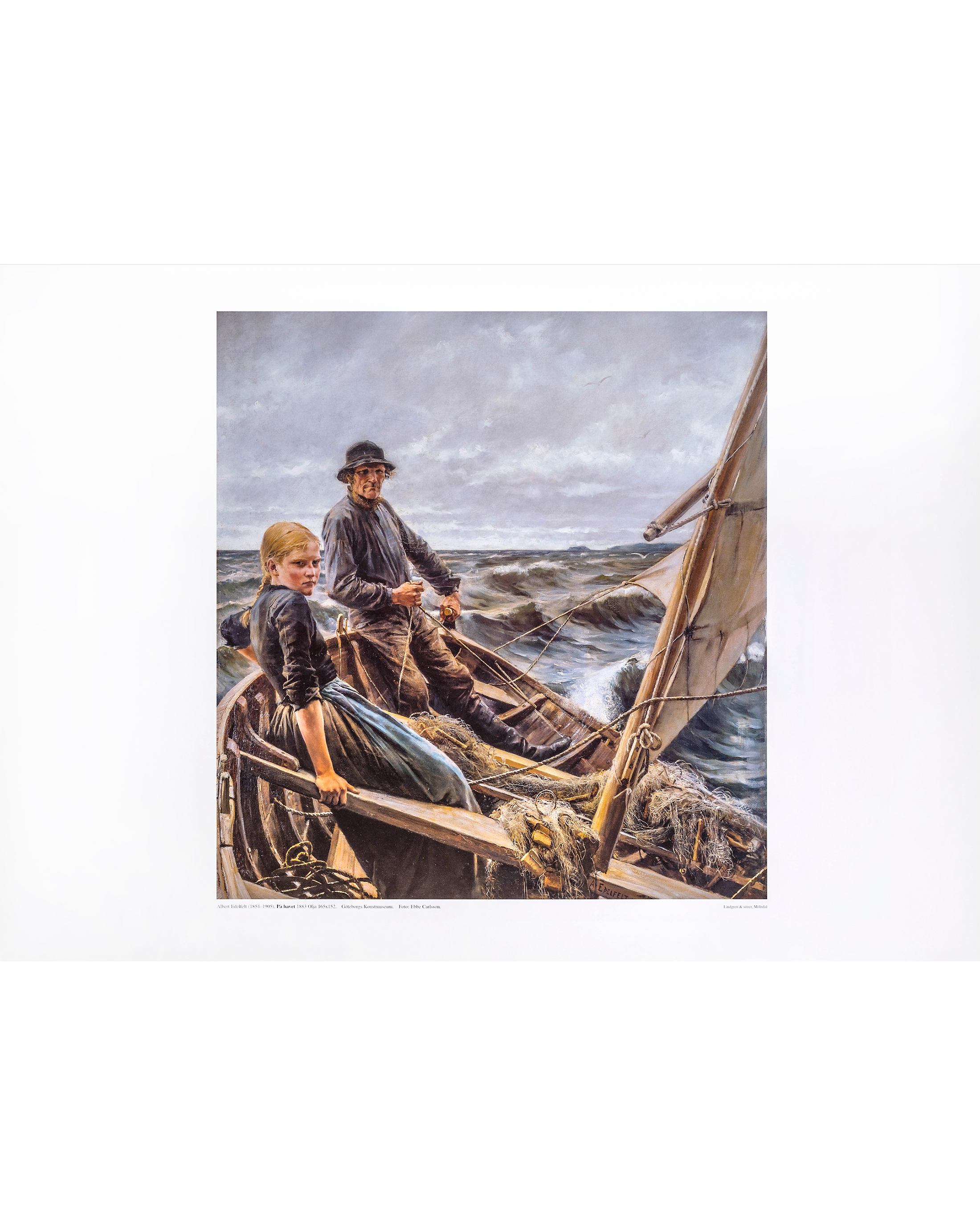 Affisch, Albert Edelfelt, På havet