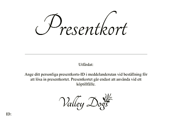 Presentkort 800 kr