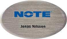 NOTE Name tag - with magnetic clips