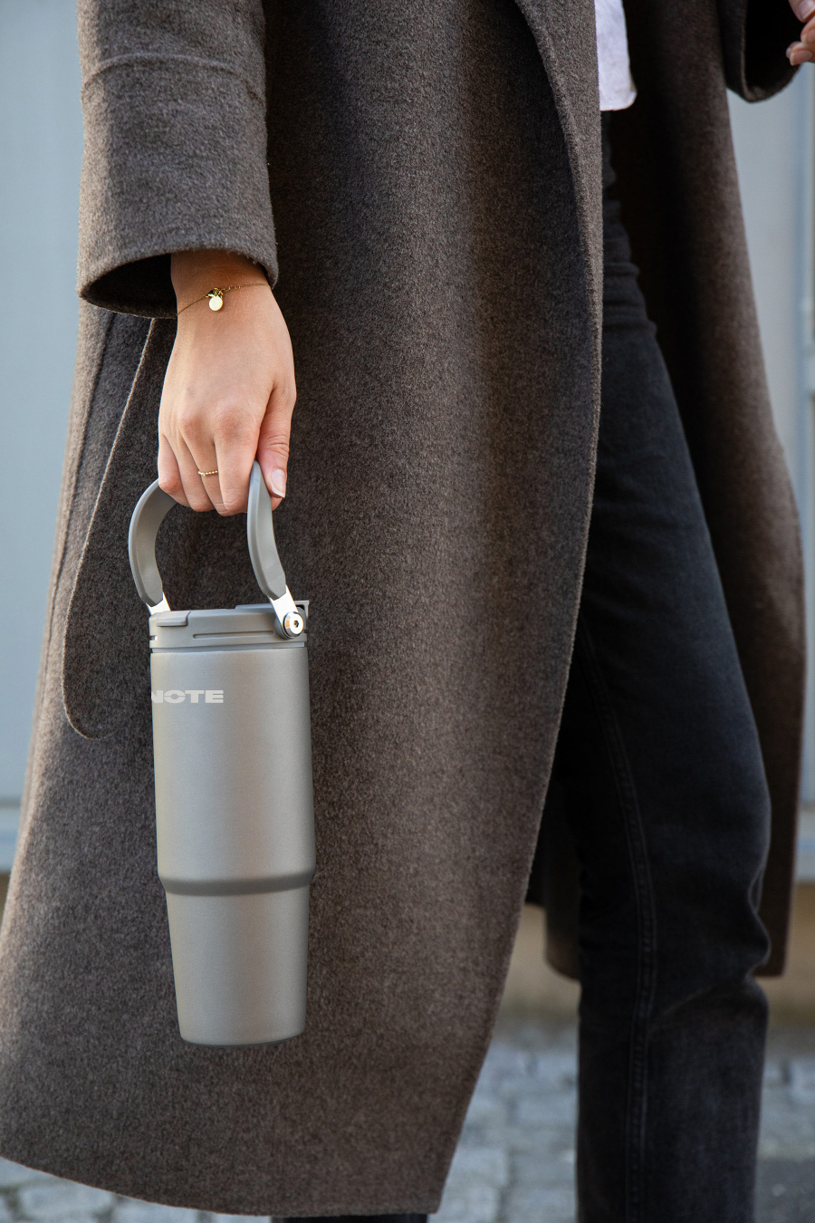 NOTE  Recycled stainless steel vacuum bottle 