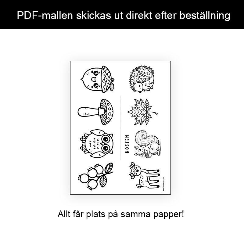 Målarbok Höst