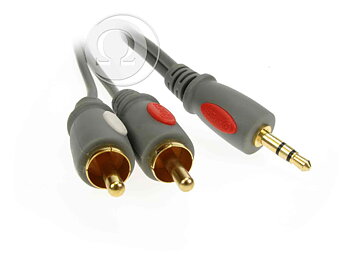 Ohmega 2xrca-1x3.5mm Hanar 5m