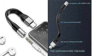 Ohmega Hörlurs ansl. USB 3,5