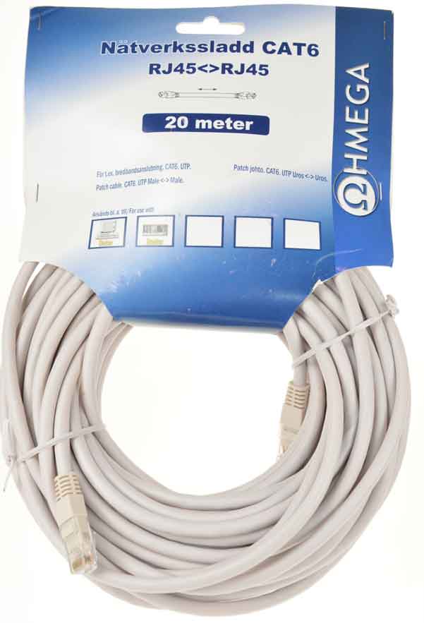 Ohmega Patch Kbl Cat6 20m26awg