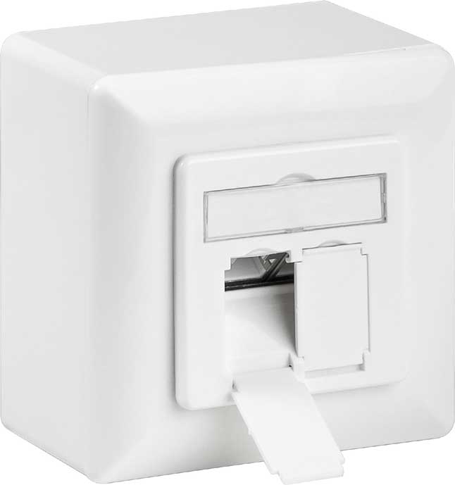 RJ45 Utanpåliggande vägguttag - 2
