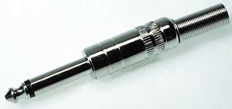 Teleplugg 6.3mm Mono Metall