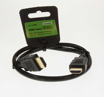 Ohmega HDMI 0.5 m Guldpläterad