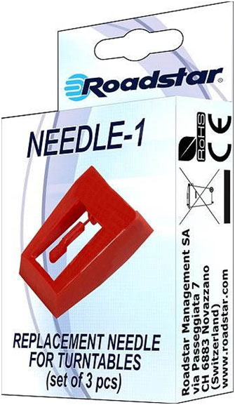 Roadstar nål för skivspl 3st - 2