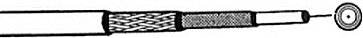 Koax Kabel 0.8/3.6 Hf Tät 100m