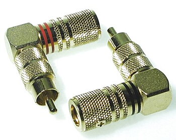 High End Rca Vinkel Hane 2-pac