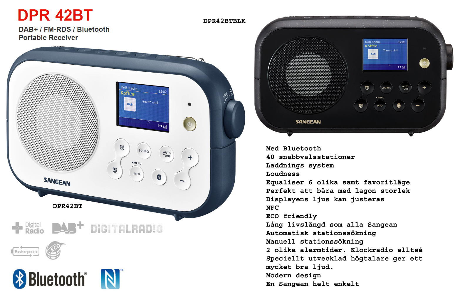 Sangean Bluetooth DAB radio FM - 2