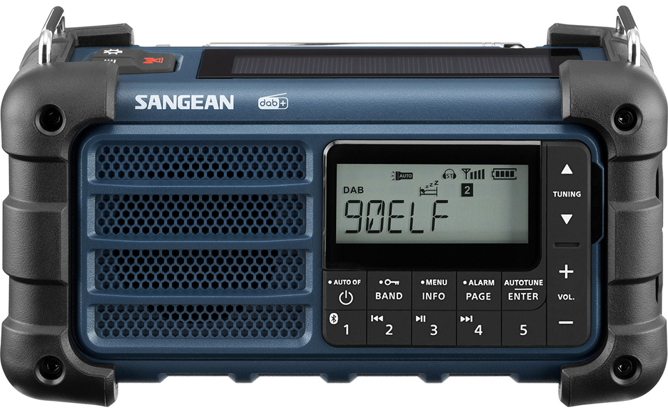 Sangean allväders radio blå