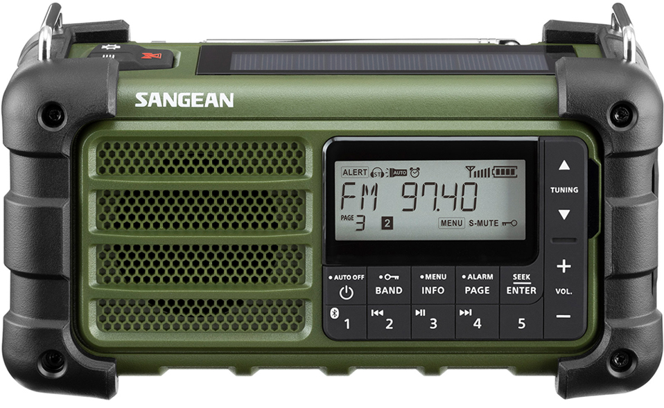 Sangean allvädersradio Green
