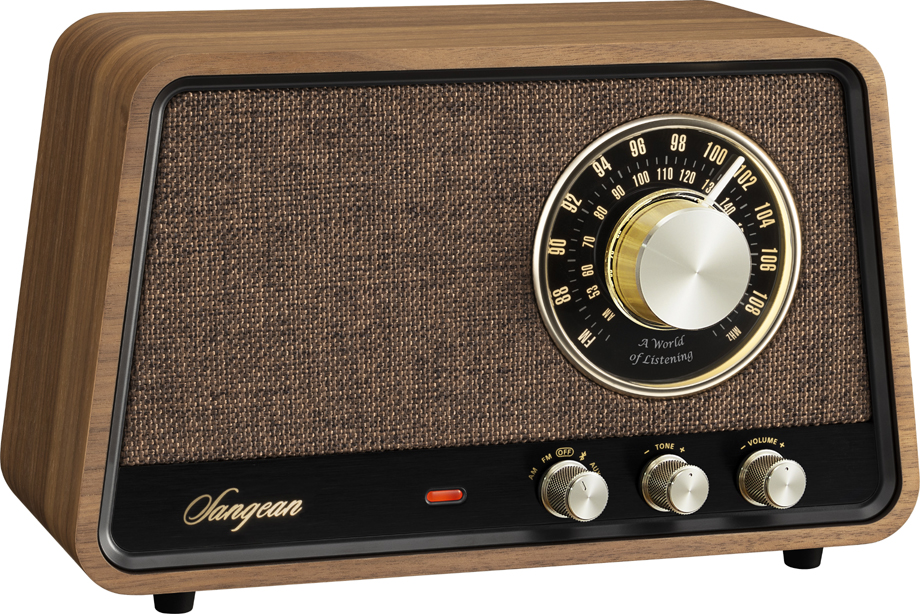 Sangean Wood radio mörkt trä