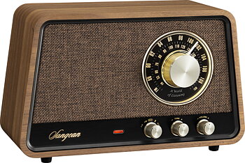 Sangean Wood radio mörkt trä