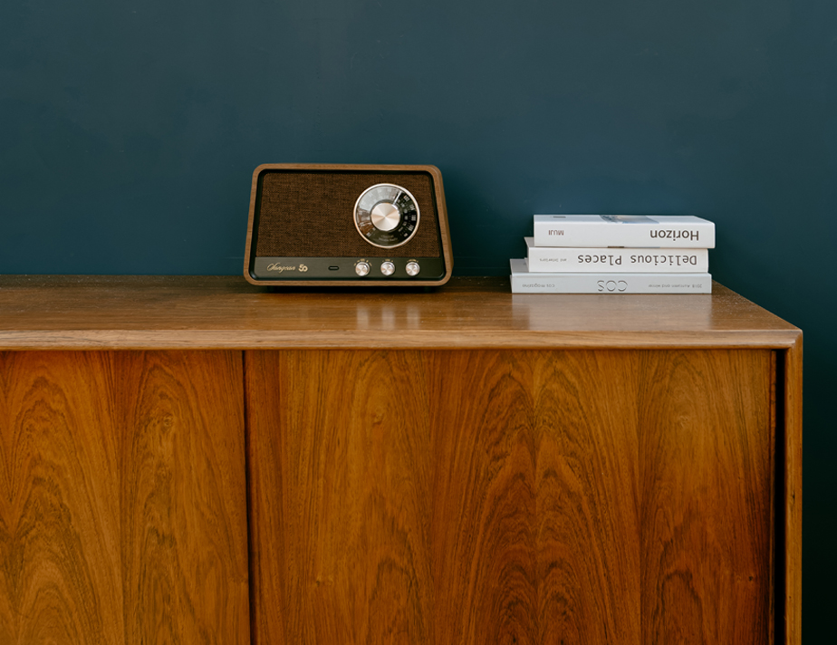 Sangean Wood radio mörkt trä - 2