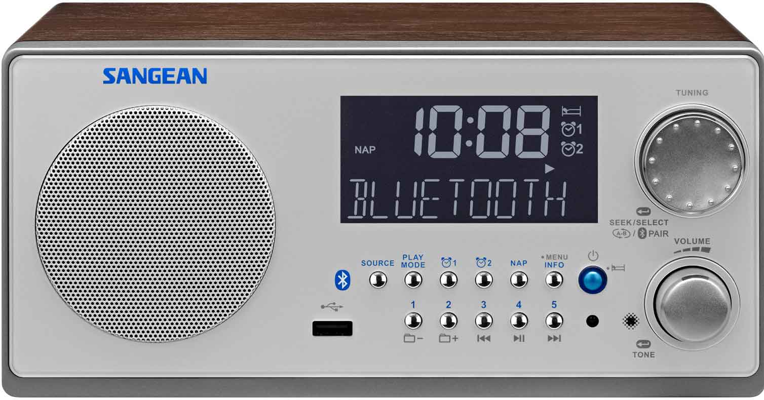 Sangean Bluetooth Wood FM RDS